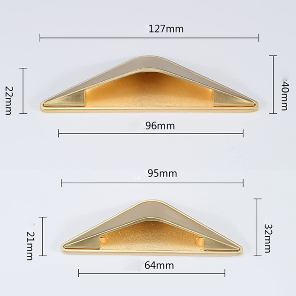 Uchwyty meblowe Edge Finger Pull, 2 szt., uchwyty meblowe ze stopu cynku, niewidoczne gałki, ukryte klamki do drzwi, okucia do szafek (rozstaw otworów C 96 mm)