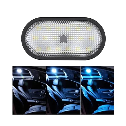 Car LED Lights Interior,6 Colors Ambient Lighting Car Interior,USB Rechargeable Car Interior Reading Light,Portable Magnetic Interior LED Lights for Car