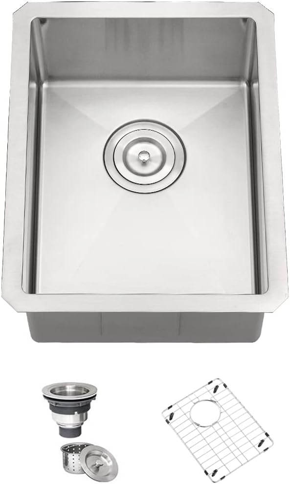 12 Inch Bar Sink Undermount Stainless Steel Hovheir 12x16 Undermount