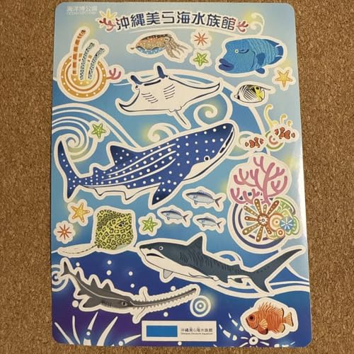 沖縄美ら海水族館 シール ステッカー 沖縄県 海洋博公園 ジンベエザメ お魚のサムネイル