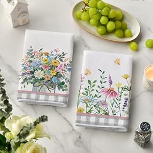 Artoidmodebuffaloplaidwildflowerfloralspringkitchentowelsdishtowels18x26inchfarmhousesummerdecorationhandtowelssetof2 Urban Country Home Decor Artoid mode buffalo plaid wildflower floral spring kitchen towels dish towels 18×26 inch farmhouse summer decoration hand towels set of 2 urban country home decor