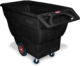 Rubbermaid 1013BLA Structural Foam Tilt Truck Rectangular 1000 lb. Cap. Black