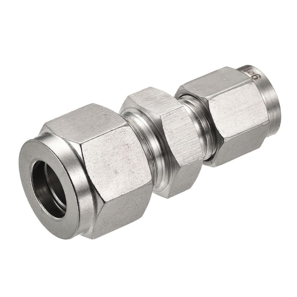 Złączki redukujące kompresję, stal nierdzewna 304, trwałe połączenia do rur 1/8'' do 1/5.1 cm, kompatybilne z 3,17 mm - 6,35 mm, wszechstronne rozwiązanie hydrauliczne