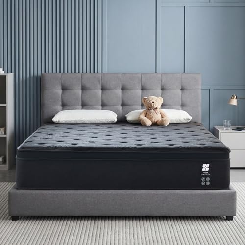 Image of Profus Full Size Mattress, 12 Inch Full Mattress in a Box, Memory Foam Hybrid Mattress with Pocketed Coils, Medium Firm Feel, Pressure Relief & Motion Isolation, CertiPUR-US Certified