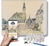 🍁【DiIY Paint by Number】：Paint by numbers are so easy that even a beginner without a foundation can feel like an artist, you will have a lot of fun and relaxation. an eye-catching painting anyone can do. 🍂【Special HD Color Canvas】：Unlike normal canvas...