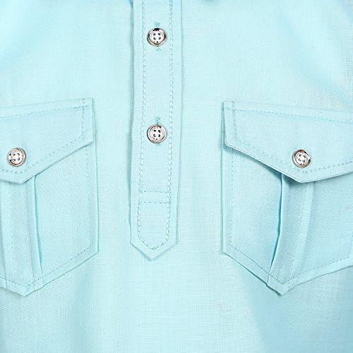 Image of AJ DEZINES Pathani Suit For Kids Boys | Boys Kurta Set | Traditional Party & Ethnic Wear | Kids Kurta Pyjama Set | Solid Cotton Kurta Pajama | Wedding & Festive Outfit - Regular Fit