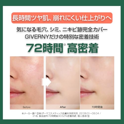 GIVERNY 密着カバークッションファンデ ミニ 21NWライトベージュ の商品画像 1