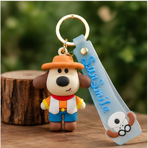 Image of Cute 3D Keychain | Keyring & Quirky Bag Charm | Hard Silicone, Unbreakable | Travel Essential | Kids Friendly | Strap & Bag Hook