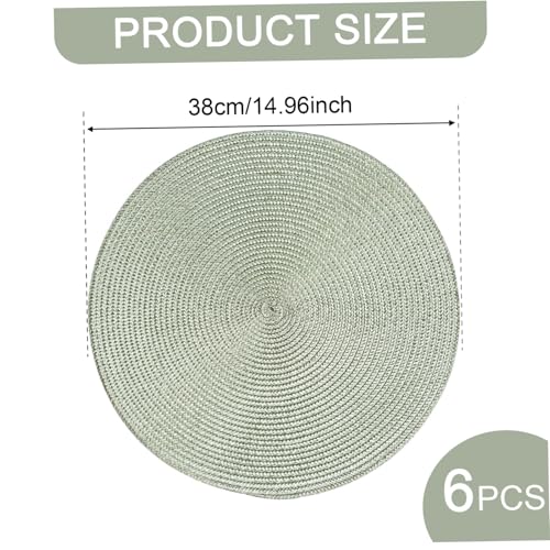 Sets de table ronds faciles à nettoyer pour protéger la table de la chaleur - 5