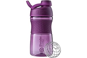 BlenderBottle SportMixer Shaker Bottle Perfect for Small Smoothies and Shakes