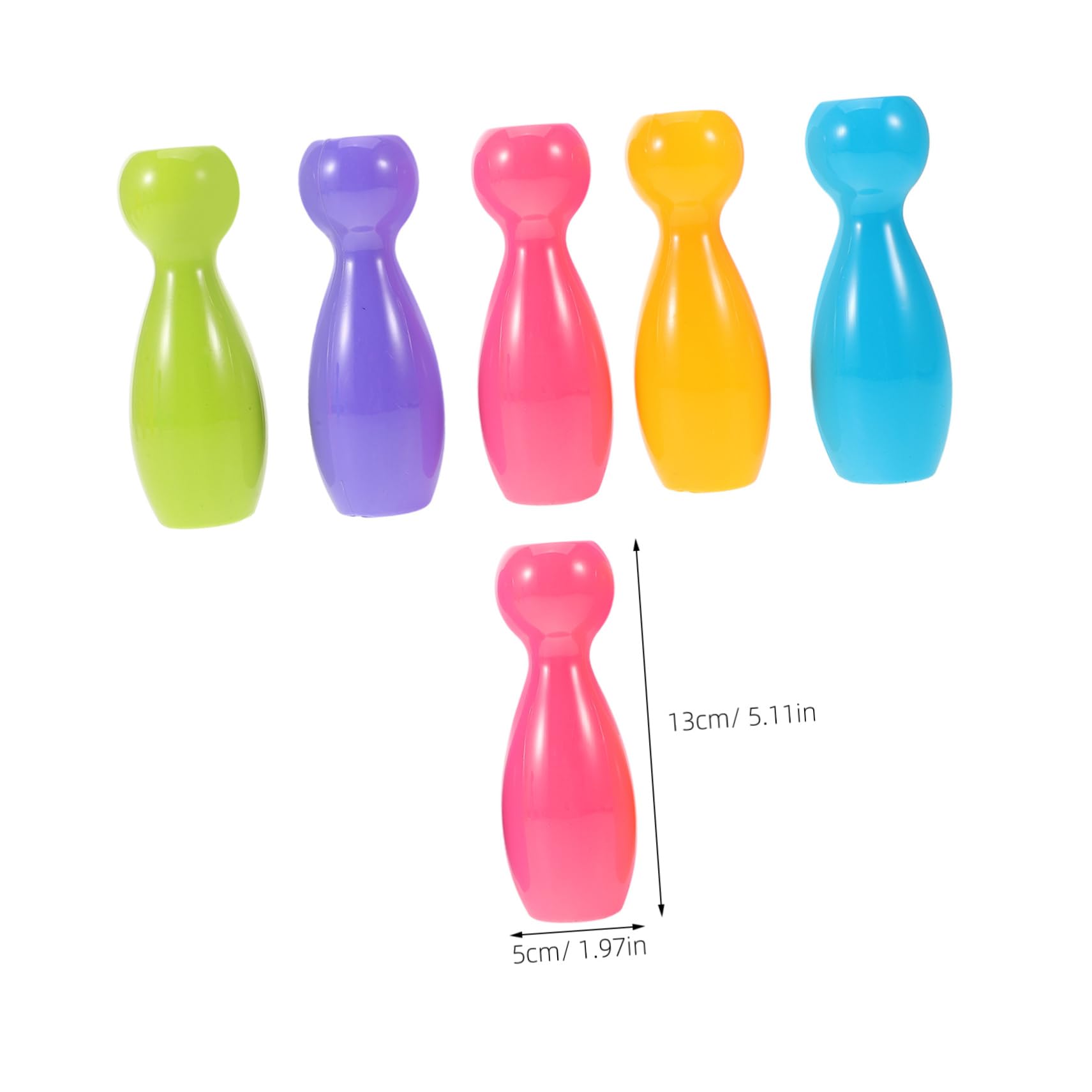 UKCOCO 1 Set Bowling Set Plastic Bowling Pins Balls for Family Game for Smooth Touch Safe Material for Parties and Special Occasions