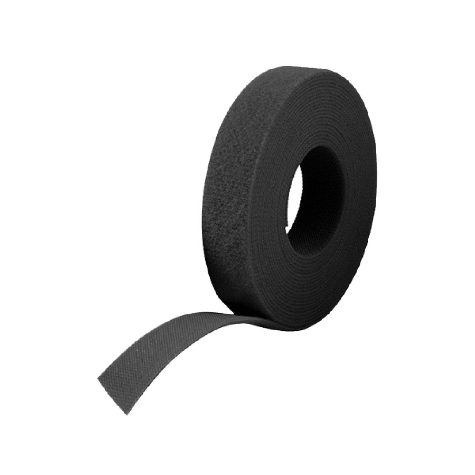 Velcro VEL-OW64101 One Wrap Hook and Loop Tape, Black, 10mm x 25000mm