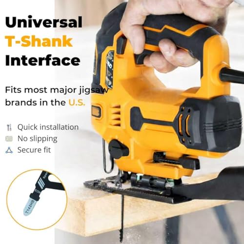 TIMEUPRISE T142HB Extra Wide Jigsaw Blades