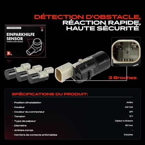 Capteur PDC détection ultra précise Frankberg compatible BMW 66206989069 - 4