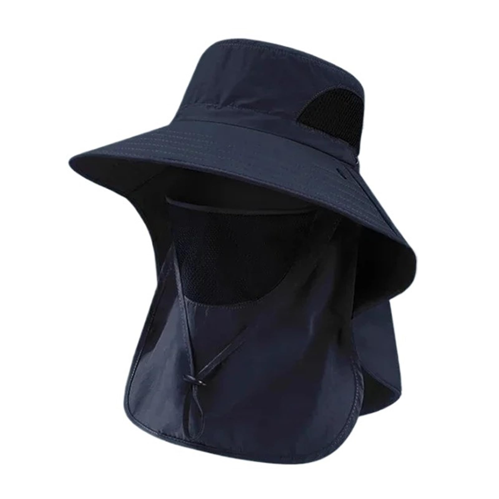 Genérico Sombrero Unisex for el Sol al Aire Libre con Solapa for Cuello for Pesca, Senderismo, Camping