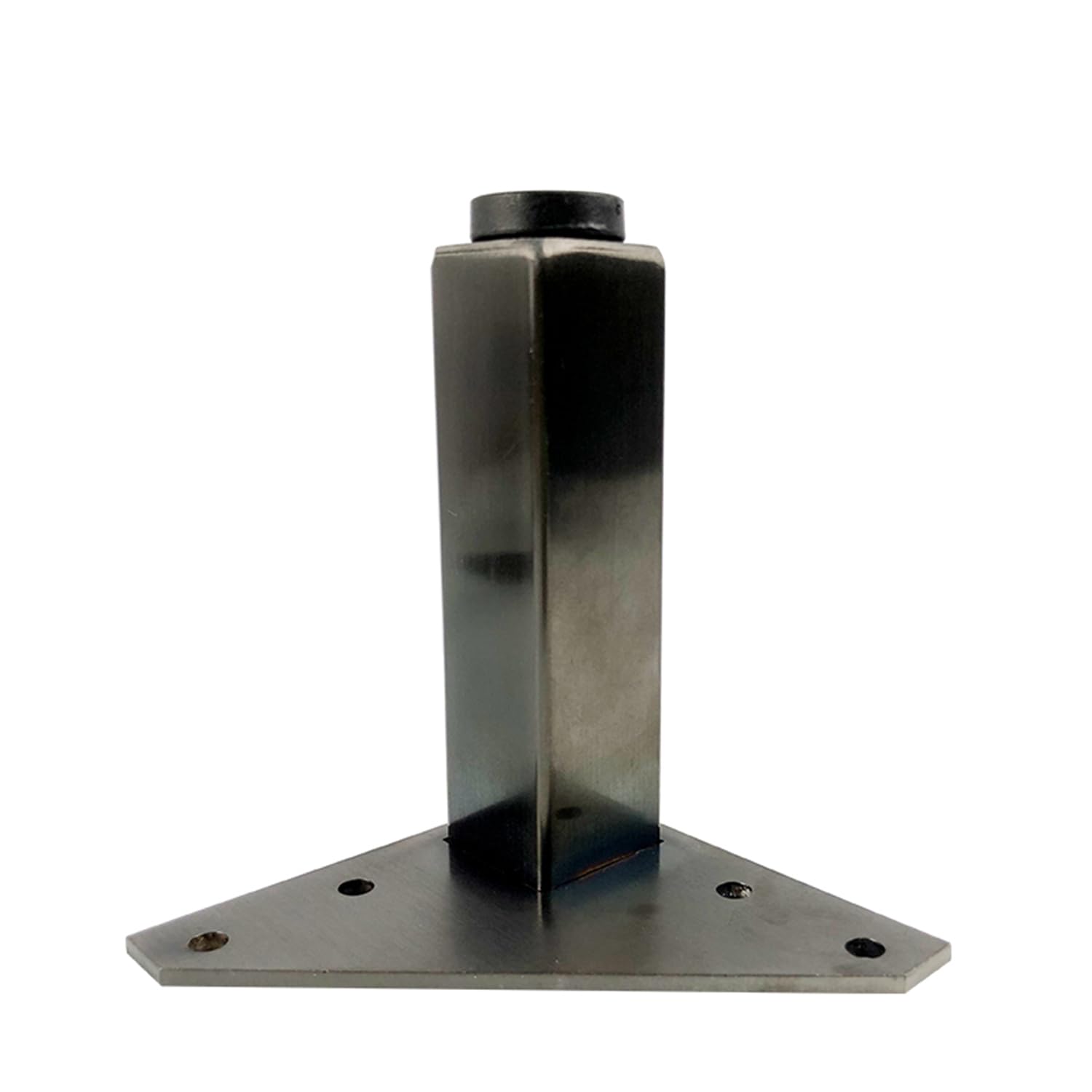 4 Piezas Patas para Muebles Altura Regulables,Pies Ajustables,Piernas para Mesas de Acero Inoxidable,para Muebles Escritorios Sofá Estantes Gabinete,con Tornillos (40cm,Negro-A)