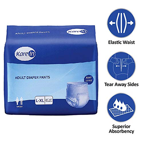 Image of Kare In Adult Diapers, Pants Style Underwear, Medium, 10 counts & Kare In Adult Diapers, Pants Style Underwear, Large, 10 counts