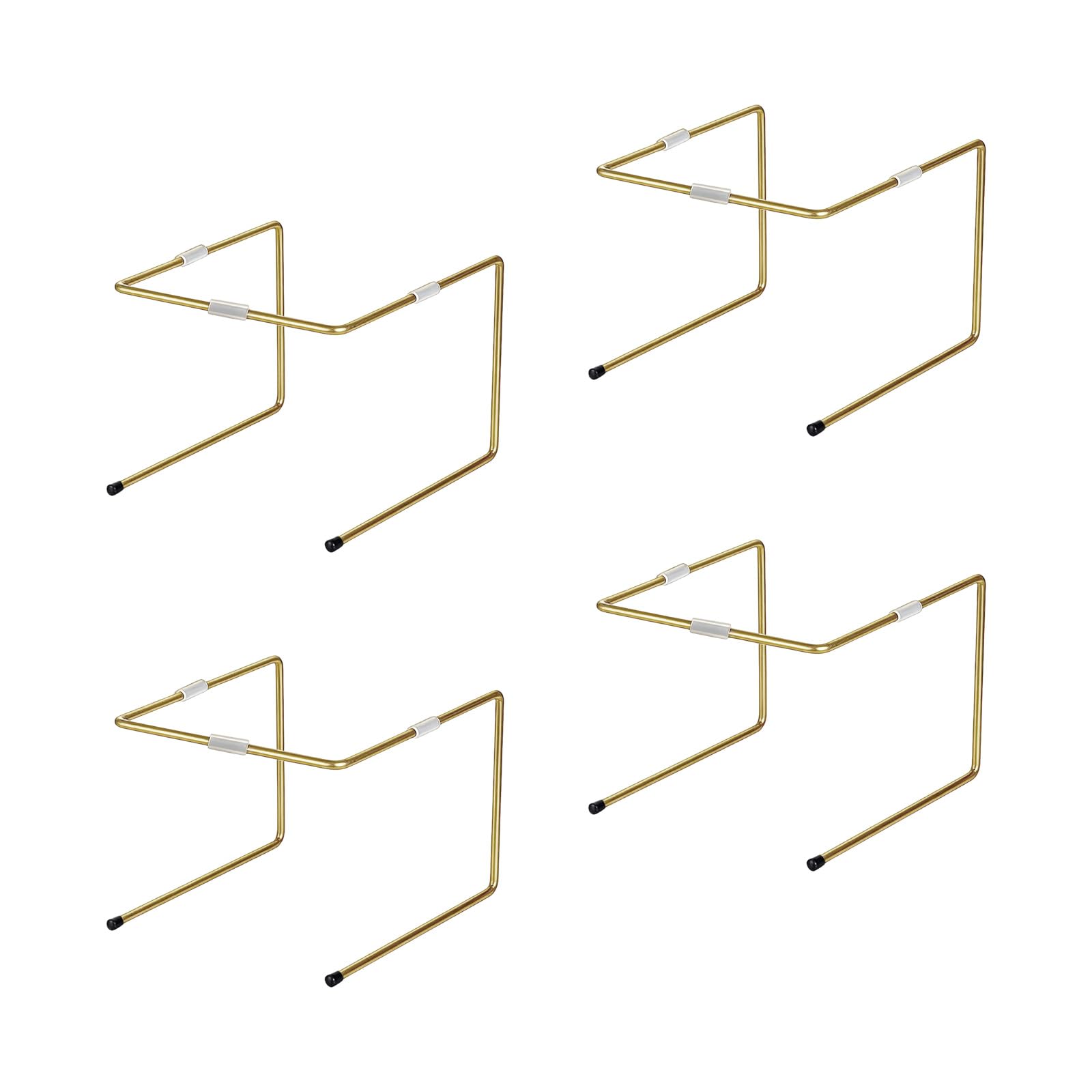 WEILWH Of 4 Metal Pizza Pan Holder for Stable Serving and Cutting Pizza Tray Storage Stands for Oven and Tabletop Use Rack Owner