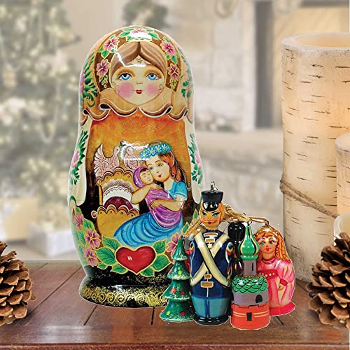 Motherly Love Nesting Doll with Ornaments Russia Collection by G DeBrekht 130731