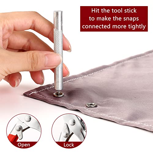 Metal Snap Button Fasteners Kit Diy Crafting Tool With Pliers Press Tool Kit For Clothing Sewing #TOP5