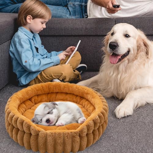 Panier pour chiots moelleux et lavable avec matelas antidérapant - 4