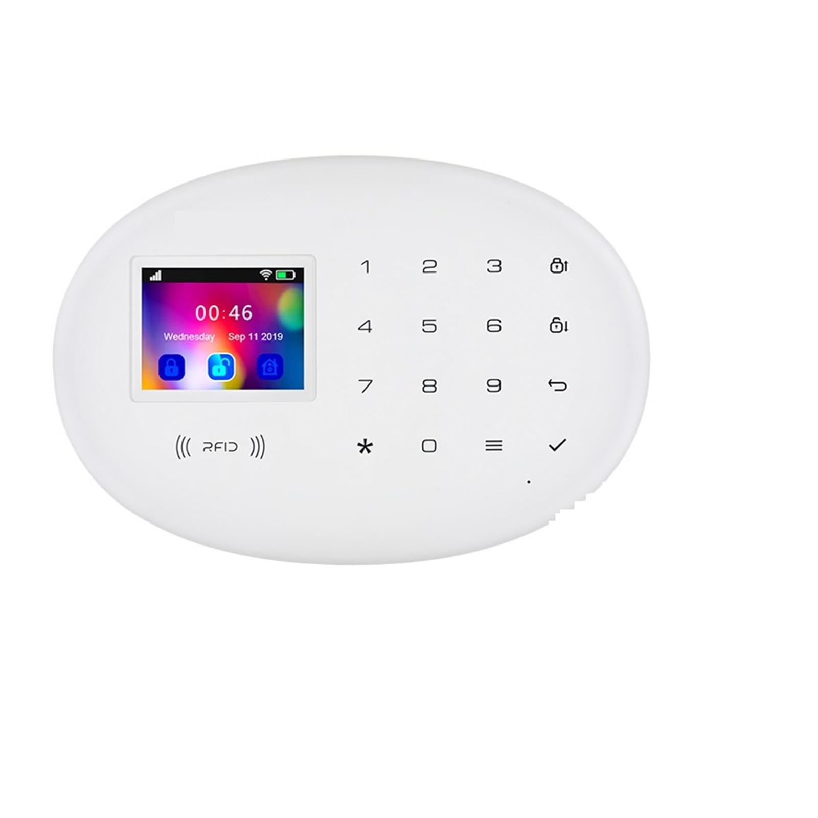 CUDTAPI GSM Alarm System Home Wireless APP Remote Control 2.4 Inch Screen Burglar 4G Security(Kit1)