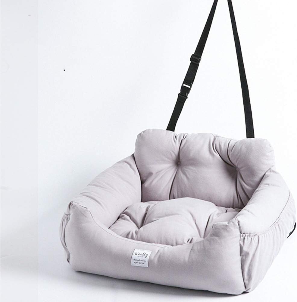 Aidou Dog car seat, Dog Booster seat for Small Medium Large Dogs Cats,pet Travel Booster seat, Dog Safety Car Seat with Storage,Dog car Bed Dual-use for car and Home (Midium Grey) : Pet Supplies