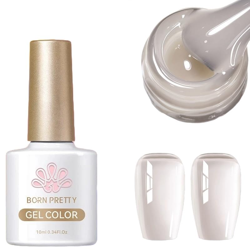 Born Pretty 10ml Jelly Nude Color Gel Polish from BELLE GAGA UV LED Nail Art Manicure Varnish Long Lasting Nail Polish (JN76, 10ml)