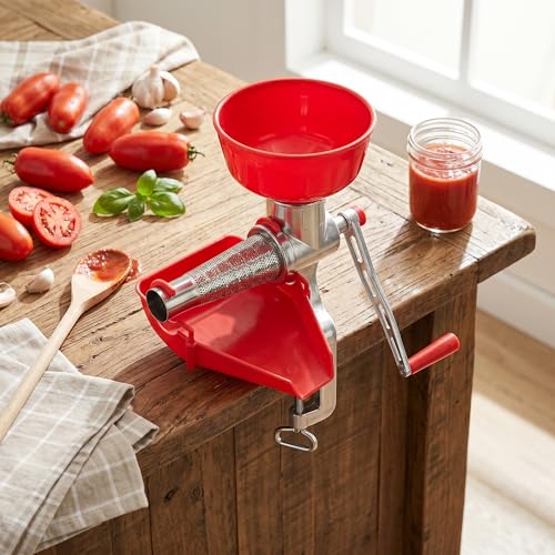 Yosoo Health Gear Manual Tomato Strainer Aluminum Alloy Multipurpose Sauce Maker Food Mill Passata Separates Pulp From Seeds Skin Suction Cup Base Press Easily For Vegetables Ginger Fruits by Yosoo Health Gear - Image 5