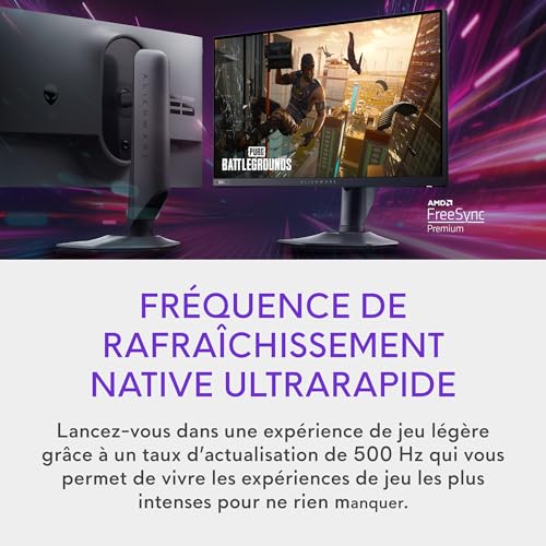 Alienware 500Hz Gaming Monitor - AW2524HF - 24.5-inch Full HD (1920 × 1080) 500Hz 0.5ms Display, VESA Adaptive-Sync, AMD FreeSync Premium, Fast IPS Panel, 99% sRGB, 3-Year Advanced Exchange Service by Alienware - Image 5