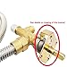 METER STAR Brass Safety Gas Valve for Fire Pit/Gas Grill, BBQ Grill Control Valve Assembly with 3/8