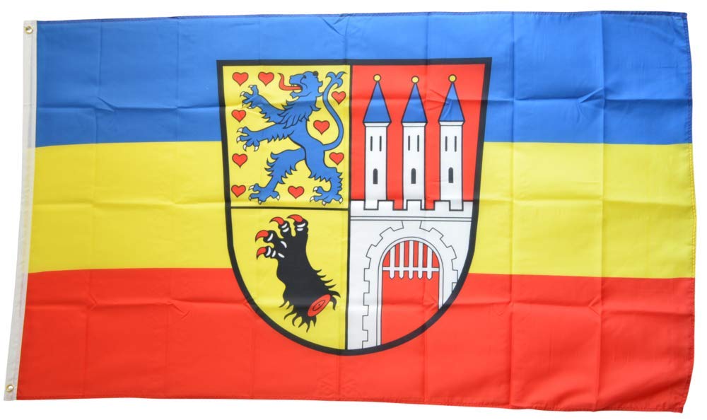 Oldenburg Flagge – Deutschland Stadtflagge 90 X 150 Cm Aus Reißfestem Polyester, Wetterfest & Mit Ösen