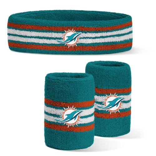 Image of For Bare Feet NFL Officially Licensed Team Logo Headband & Wristband Combo Pack Team Color OSFM