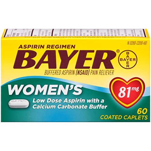 Bayer Women's Aspirin Plus Calcium Caplets, 81 mg, 60 count