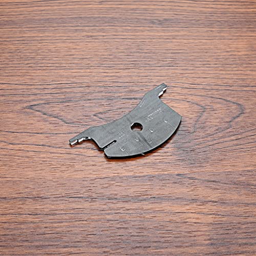 Alnicov Geigenbrücken Reparatur Referenz Werkzeug Griffbrett Schaber Herstellung Vorlage Werkzeug 4/4 Schwarz