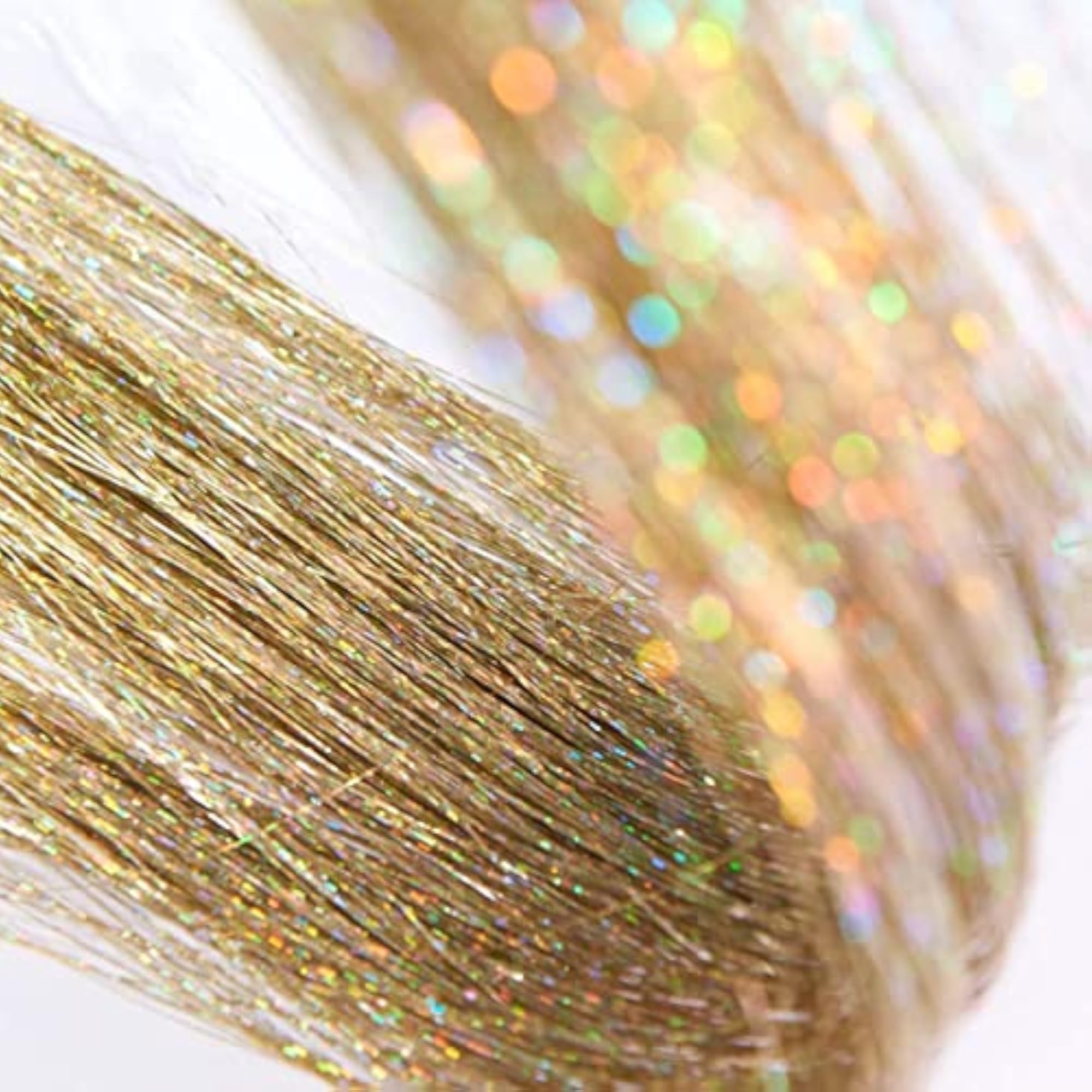 Glitter Hair Tinsel Extensions for Party Highlights