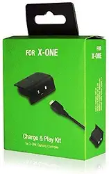 Bateria E Cabo Carregador Controle Xbox One Charge Play Kit