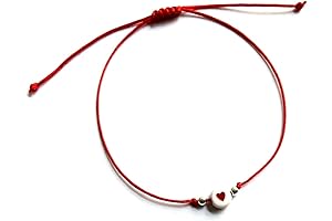 Red String Heart Bracelet with Gift Box - Perfect for Galentine's Day