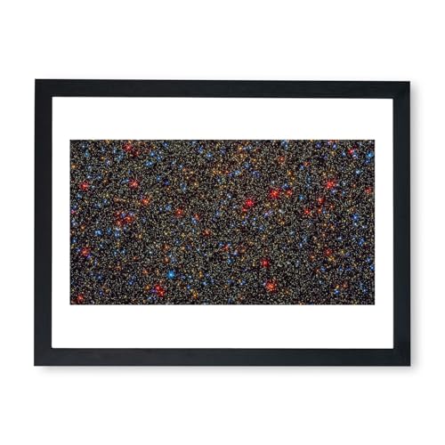 Affiche Hubble Télescope Omega Centauri encadrée pour créer un salon design et spatial
