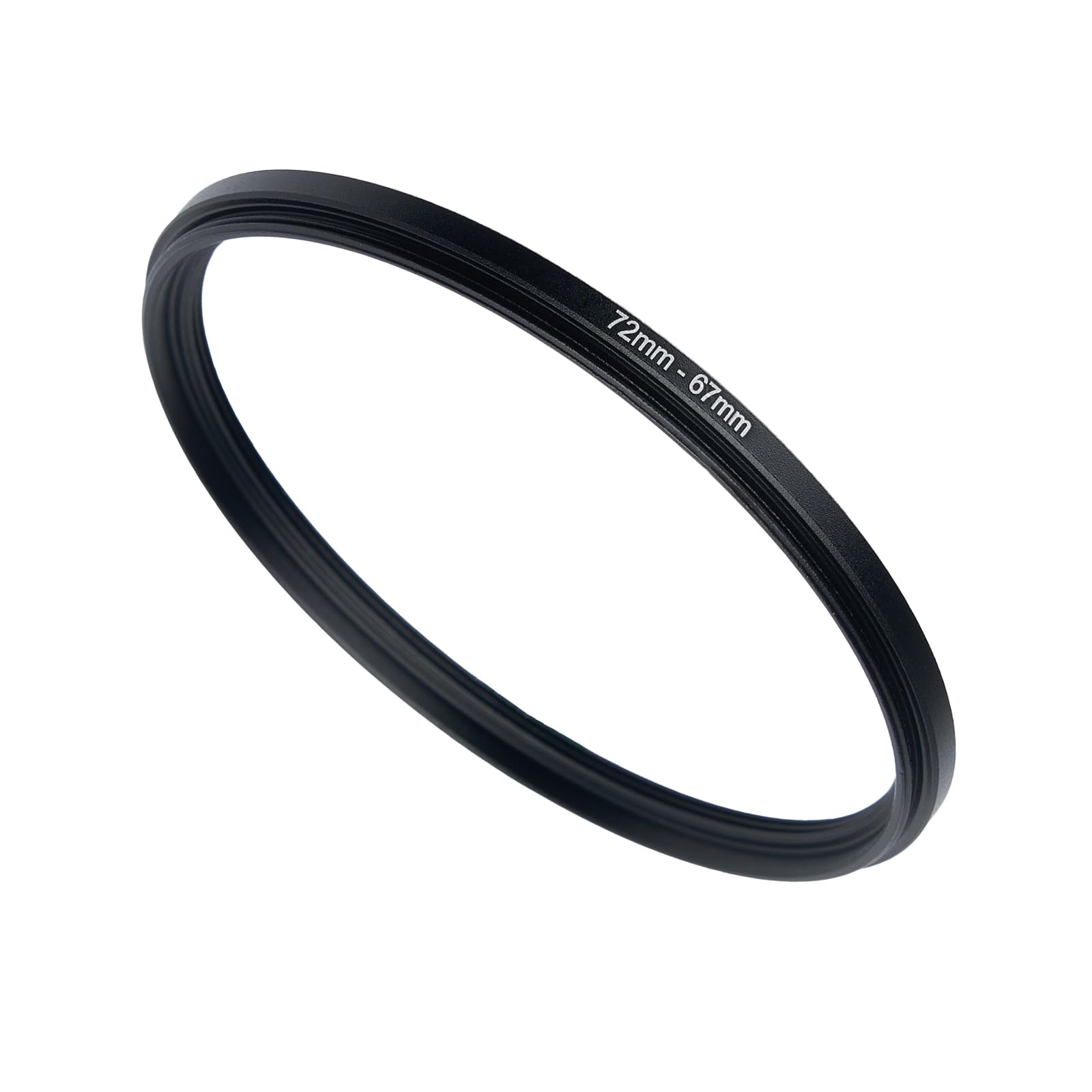 72mm to 67mm Step-up Adapter Rings Filter Adapter Black Metal Step Down Filter Ring Adapter Compatible with All Brand UV CPL ND Camera Lens Filter Stepping Rings (72mm-67mm)