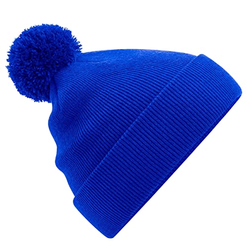 Beechfield B426B Junior Original Pom Pom Beanie - Bright Royal
