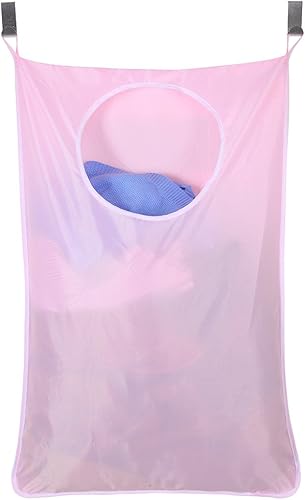 Miniatura 10 de Bolsa de tela Oxford para colgar en la puerta para ahorrar espacio + 2 ganchos de acero inoxidable + 2 ventosas fuertes para dormitorio, guardería,