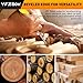 Yfzeok Wood Chisel Sets，4-Piece Woodworking Tools Set, CR-V Steel Beveled Edge Blades with Safety Caps. Durable PVC High Impact Handle, for Precision Carving & DIY Projects (1/4