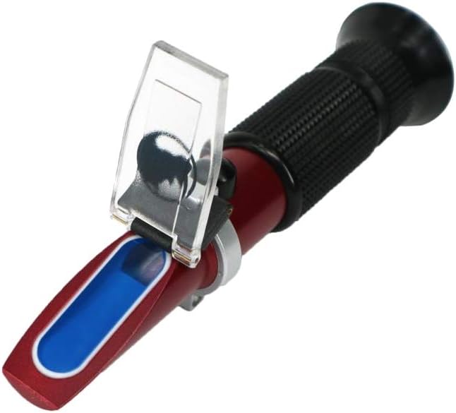 0 to 32% Brix Hand Held Refractometer（Teflon Coating）with Automatic Temperature Compensation, Rhino Handheld Refractometer with a Portable Holster