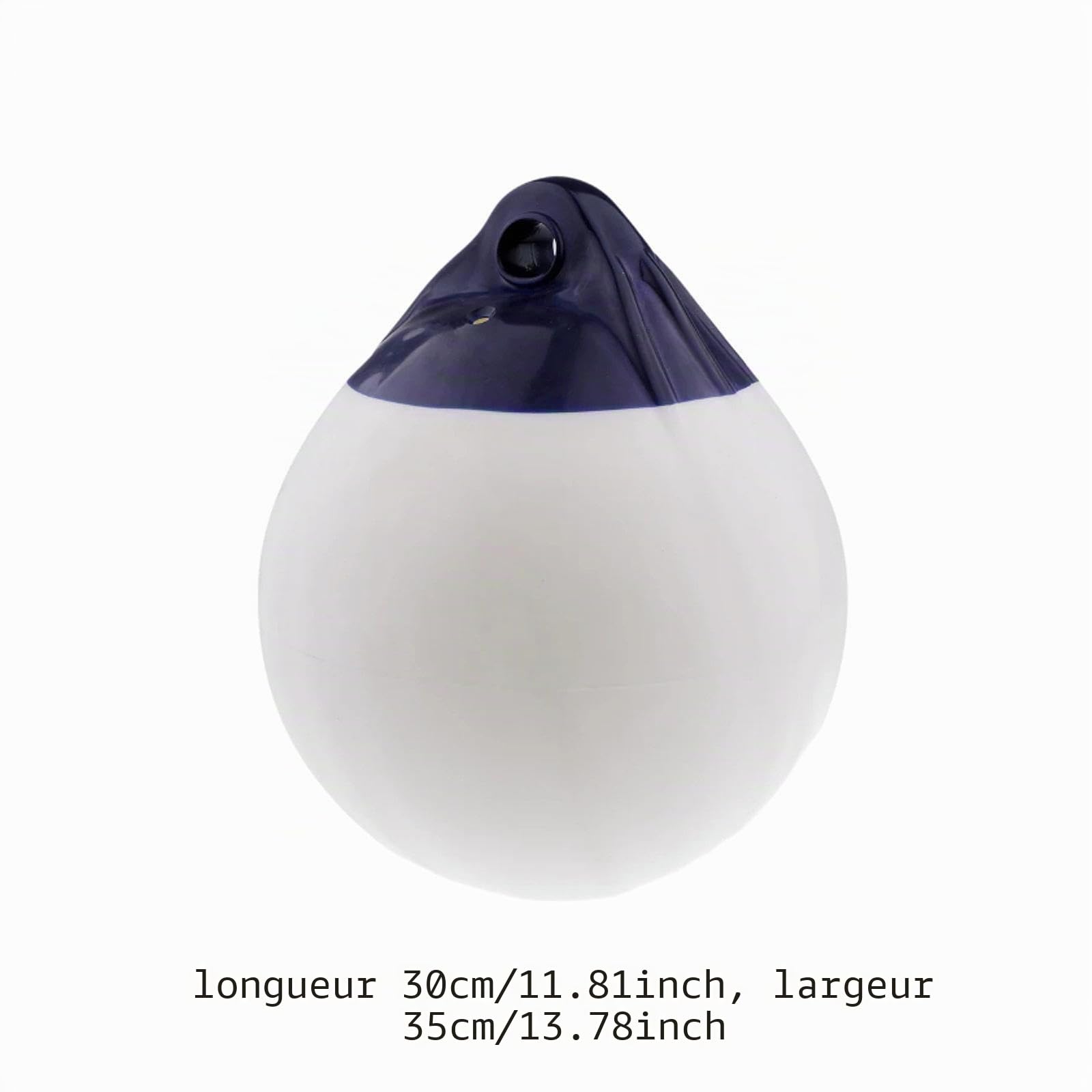Milageto Bouée de défense Ronde pour Bateau, Boule de 30 x 35 cm, Accessoire avec œillet, multifonctionnelle pour lac, Anti-Rayures, en PVC