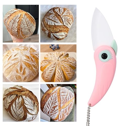 CSLGDMAI Bread Scoring Blade,Sourdough Starter Kit,Bread Knife for Homemade Bread,Ceramic Foldable Sourdough Lame Scoring Tool (Pink) - Image 7