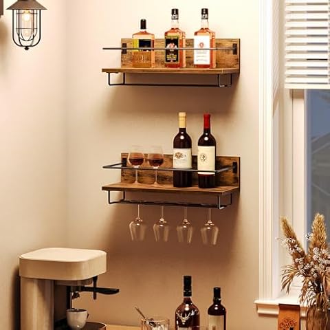 HOOBRO Wall Mounted Wine Rack Set Cover