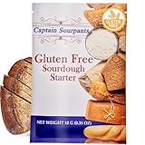 Gluten Free Sourdough Starter - Dehydrated Heirloom Style Sourdough Starter for Gluten Free Sourdough Bread, Pizza, Buns, Pancakes, Muffins | Easy to follow instructions. By Captain Sourpants