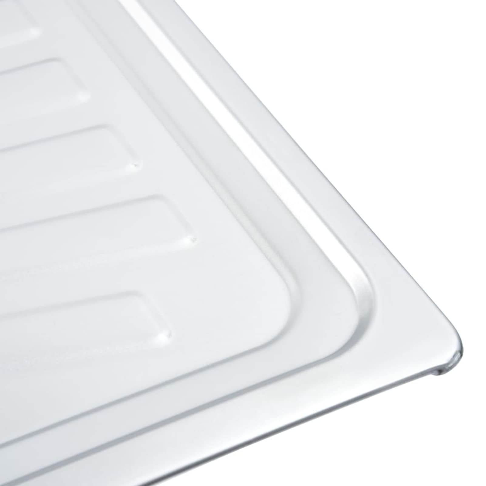 ShGaxin Fregadero de Doble Seno con colador y sifón, Mueble Pila Lavadero, Pila Fregadero Cocina, Fregadero sobre Encimera, Fregadero Baño Encimera, Picas De Cocina, de Acero Inoxidable
