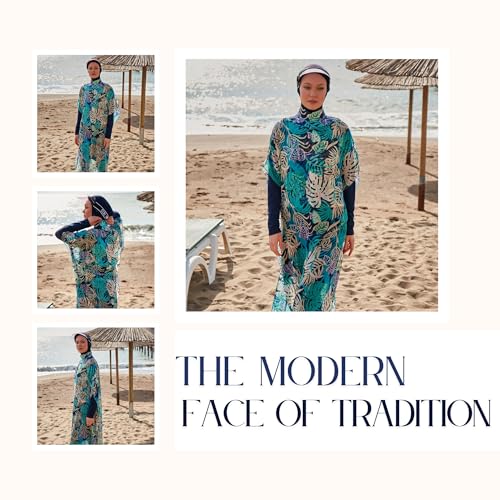 Islamic Long and Loose Kimono for Women | Quick-Drying Modest Cover-Up Dress for Summer | Pareo - Kimono4